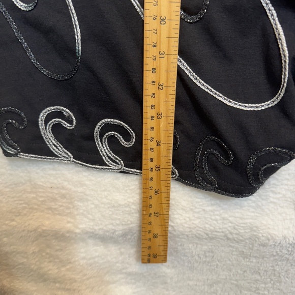 Maggie Barnes Cardigan Womens Size 4X Black Embellished Maximalist Goth - Picture 6 of 7